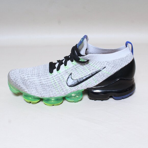 Nike Air VaporMax Flyknit 3 Cushion Sneakers Mens Size 11 Green & Black - Picture 2 of 9